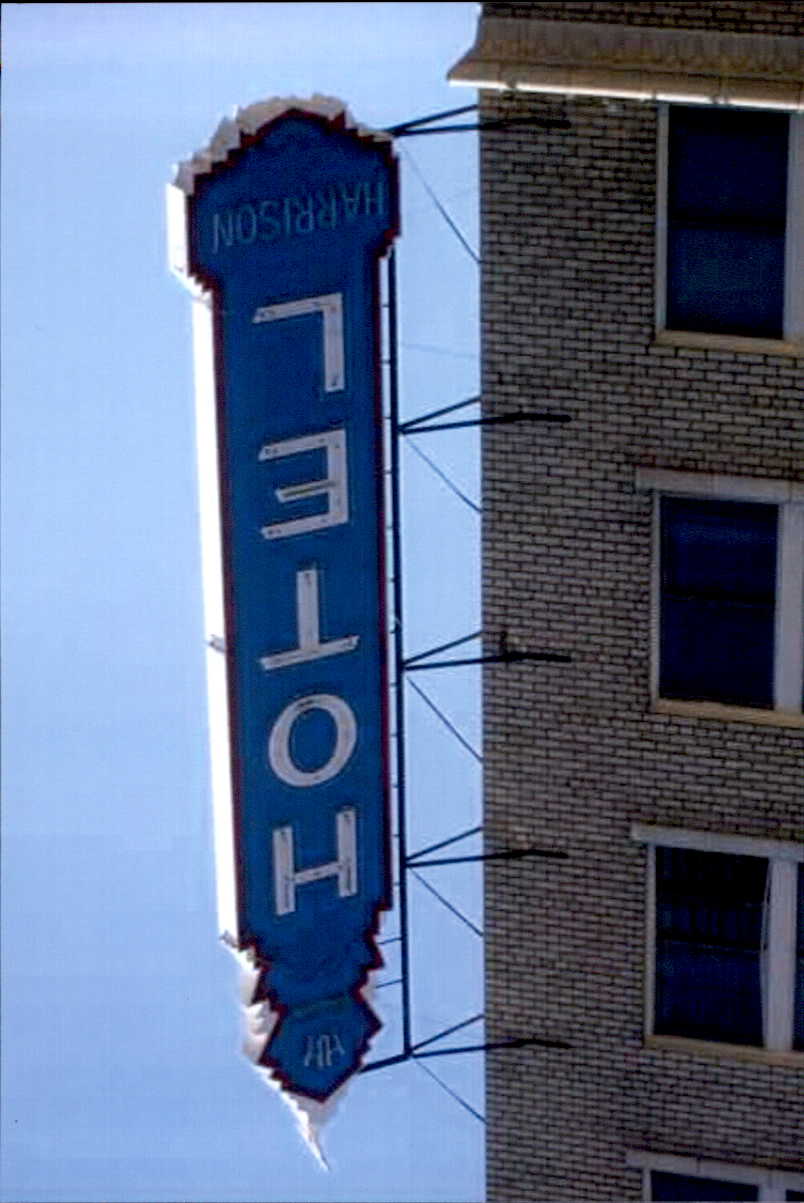 After Hotel Harrison Vertical Sign 